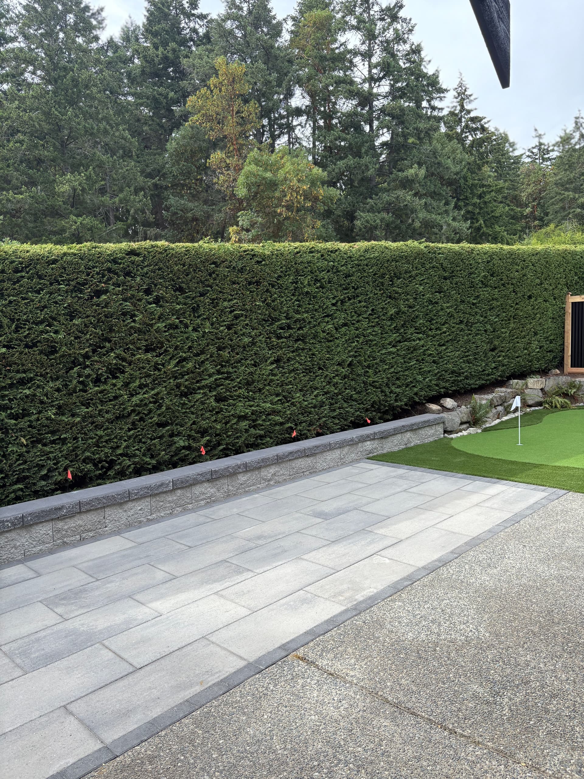 Gallery photos for Backyard Putting Green and Paver Patio Build in Nanoose Bay: Image #5