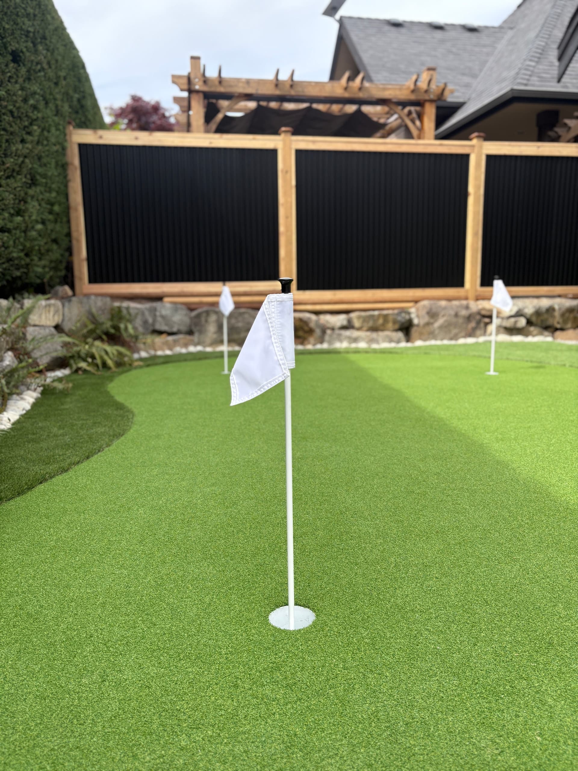 Gallery photos for Backyard Putting Green and Paver Patio Build in Nanoose Bay: Image #2